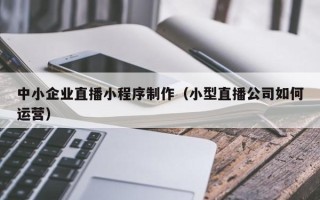 灌南中小企业直播小程序制作（小型直播公司如何运营）